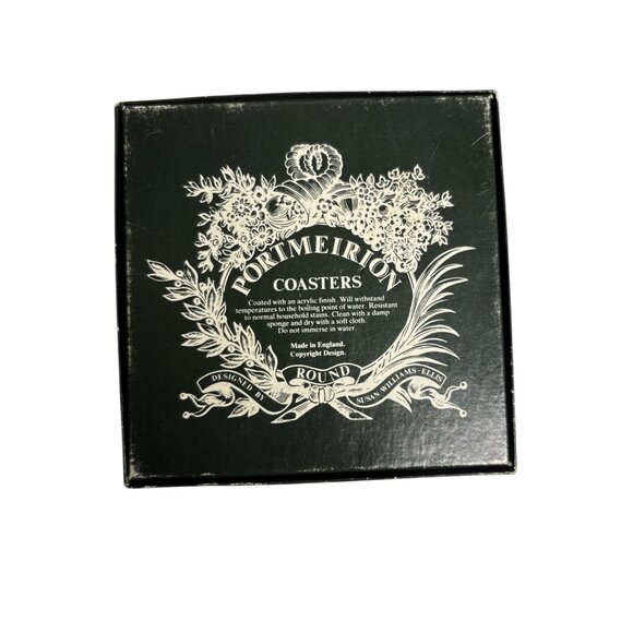 Portmeirion Botanical Garden Round Cork-Backed Coasters Set Of 6 - Picture 11 of 13